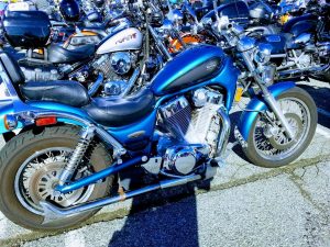 Chrome on a motorcycle