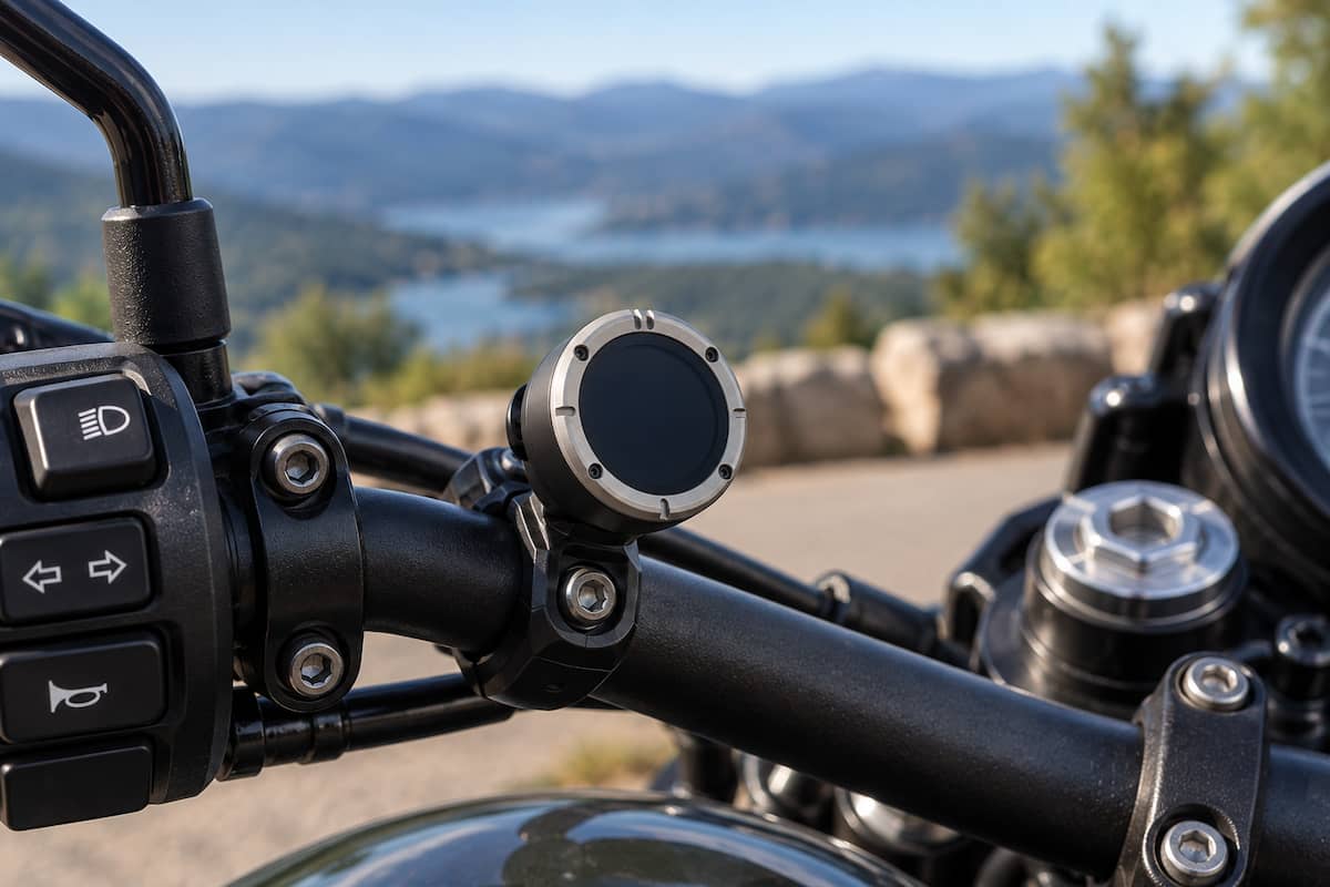 Beeline Moto 2 Beeline Moto 2 motorcycle GPS mounted on a motorcycle