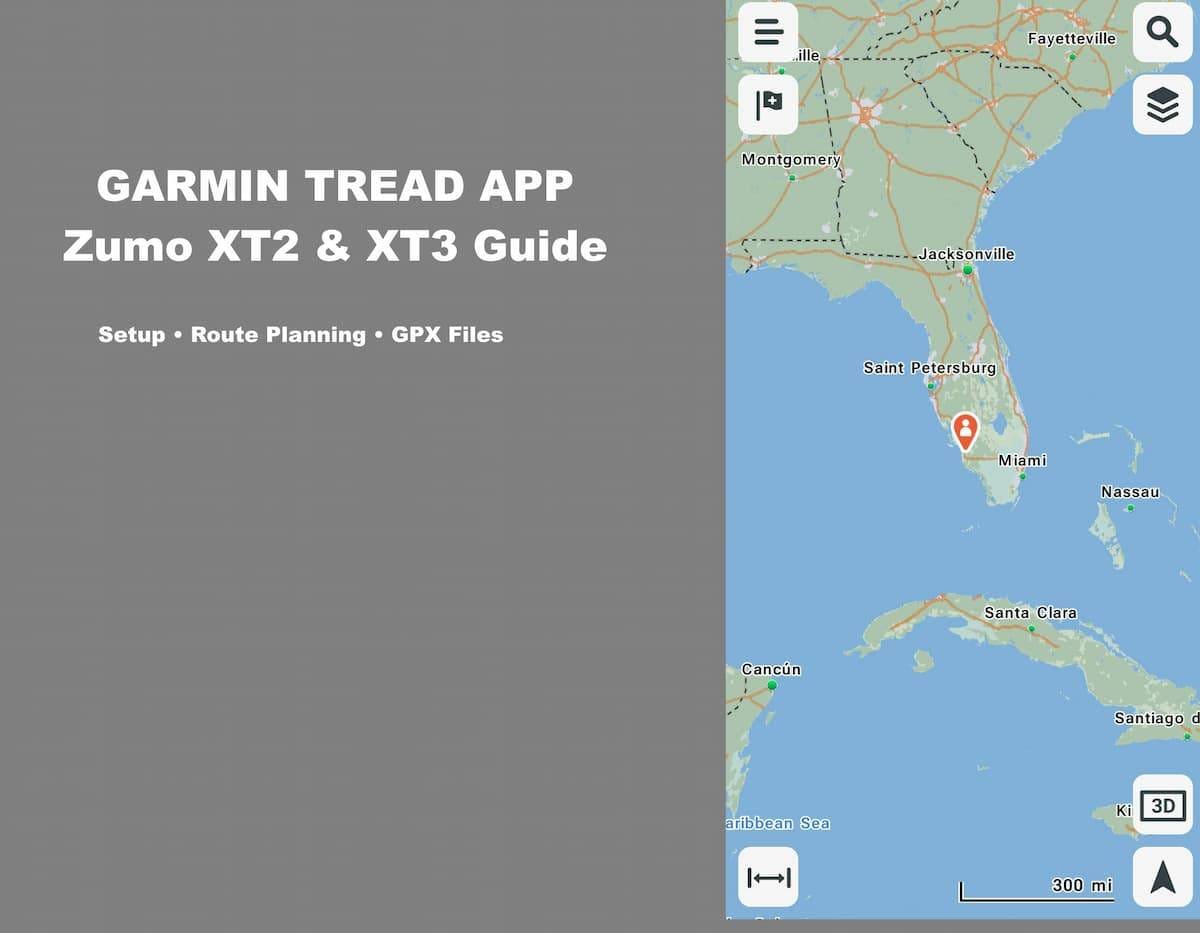 Garmin Tread App Garmin Tread app guide for Zumo XT2 and XT3 setup, route planning and GPX files